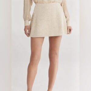 NEW | Rag & Bone | Elsie Tweed Beige Skirt | Sz 10